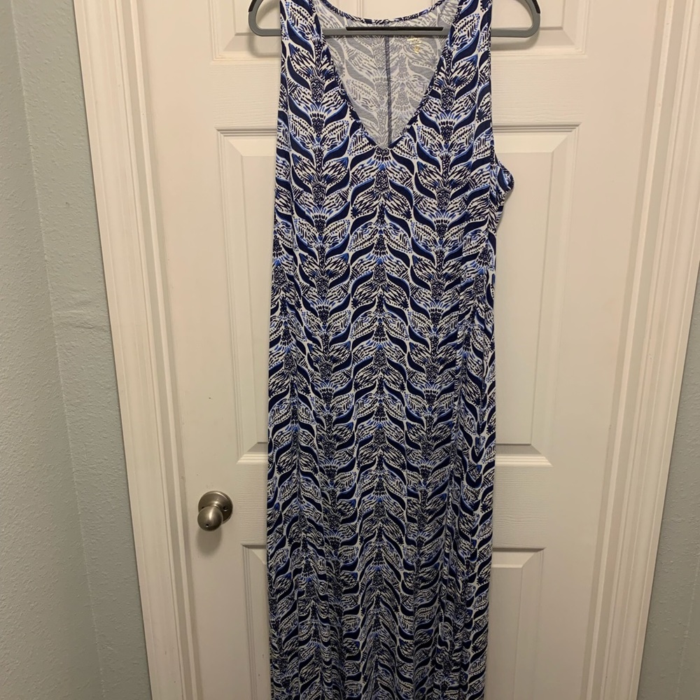Lilly Pulitzer XL whale tail maxi dress
